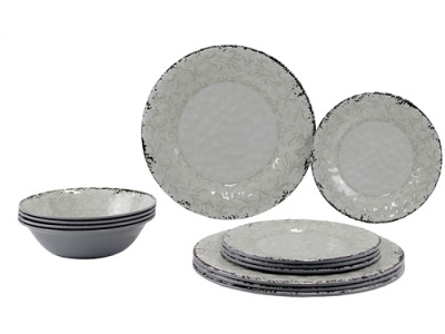 Servis 12 delar Stone sand, Gimex