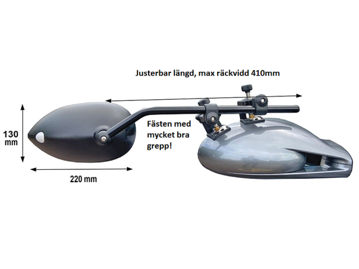 Backspegel Milenco Aero Platinum, bild 1 av 1