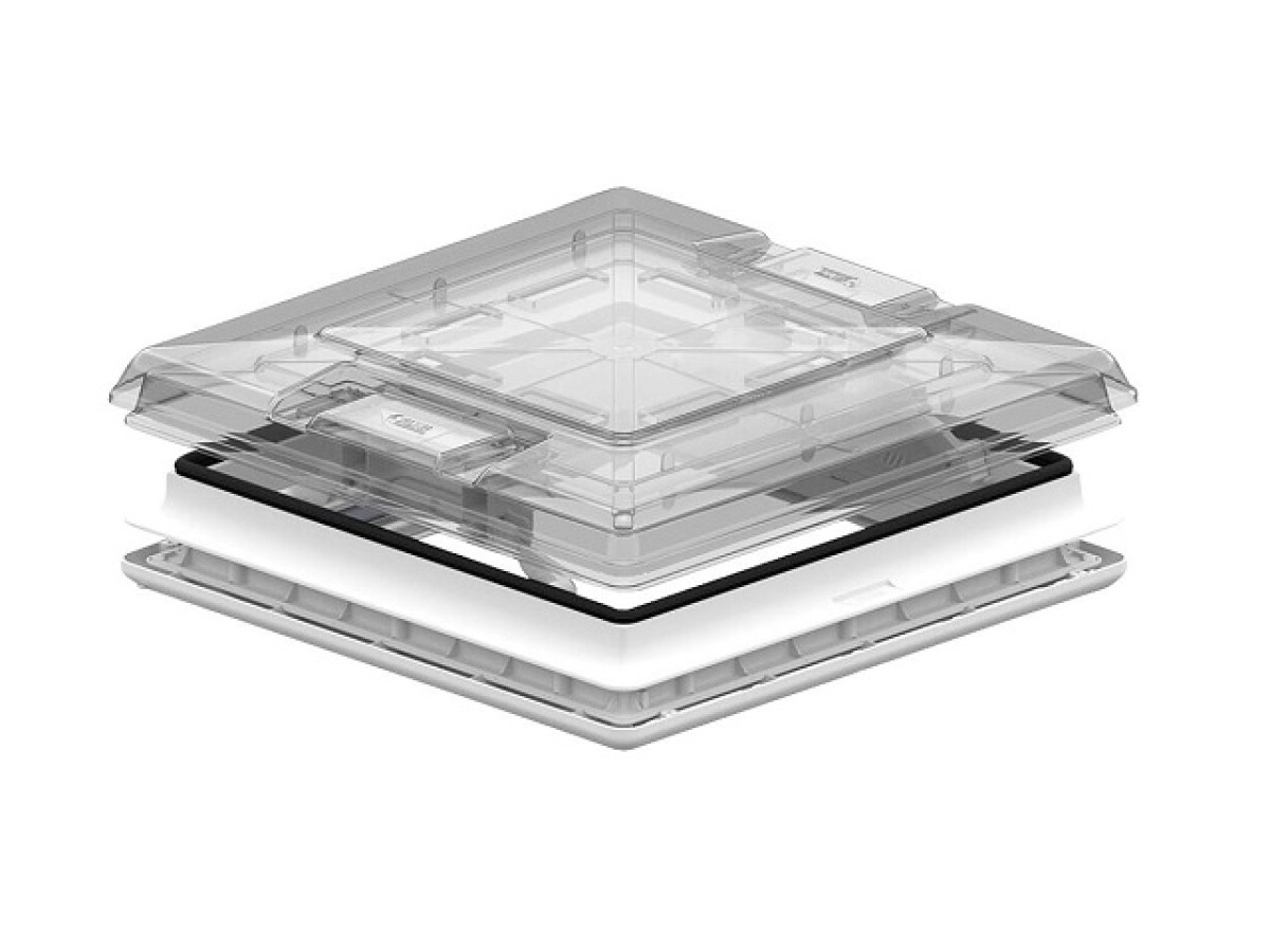 Taklucka 50x50cm kristallklar, med fast ventilation, Fiamma Vent 50, bild 1 av 1