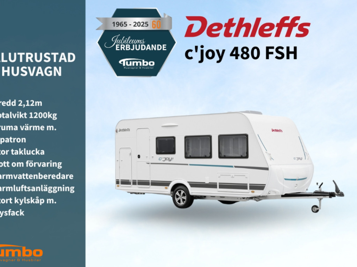 Dethleffs cjoy 480 FSH Tumbo 60år, bild 2 av 19