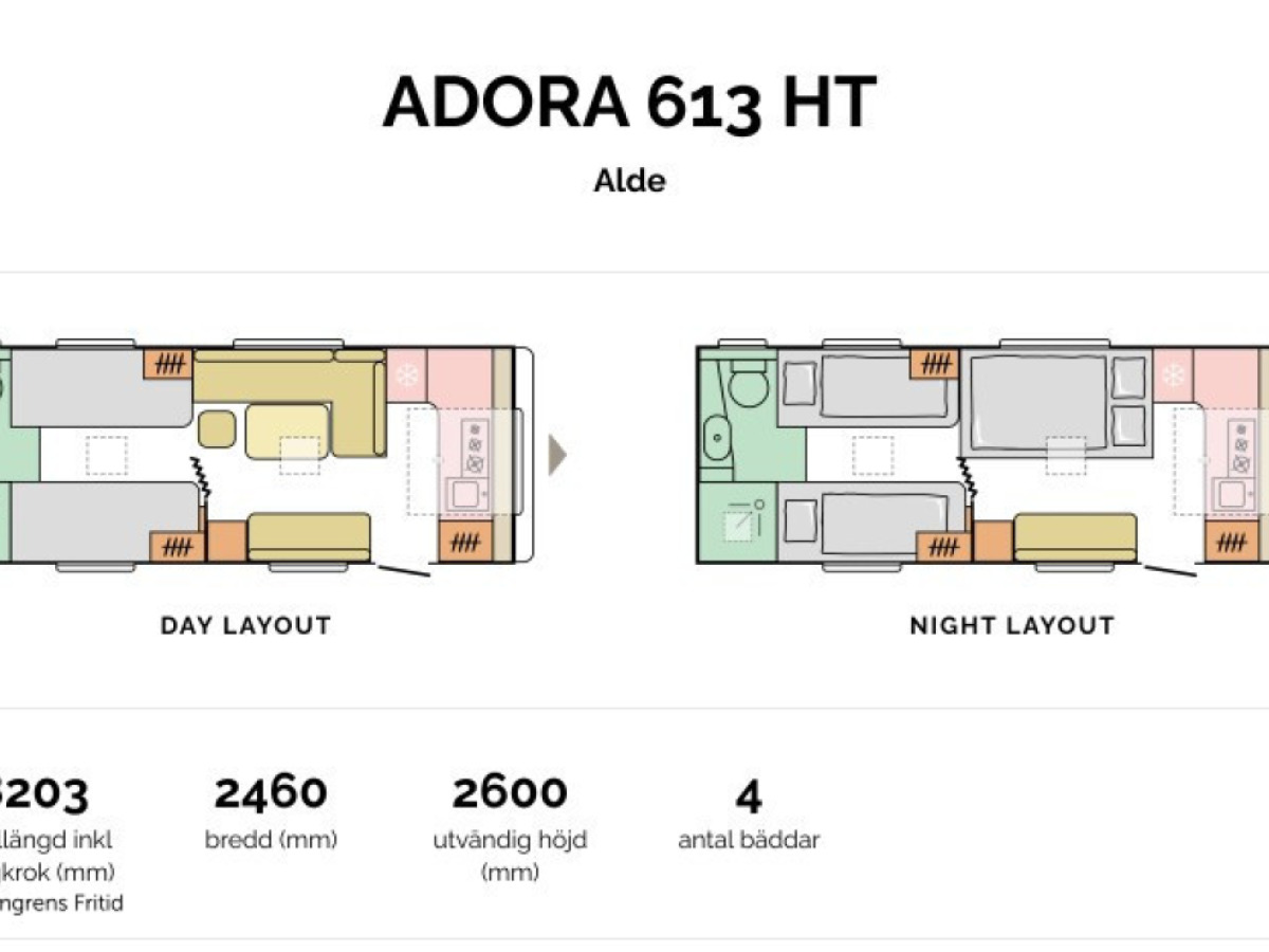 Adria ADORA 613 HT ALDE FRONTKÖK STOR TOALETT, bild 20 av 20