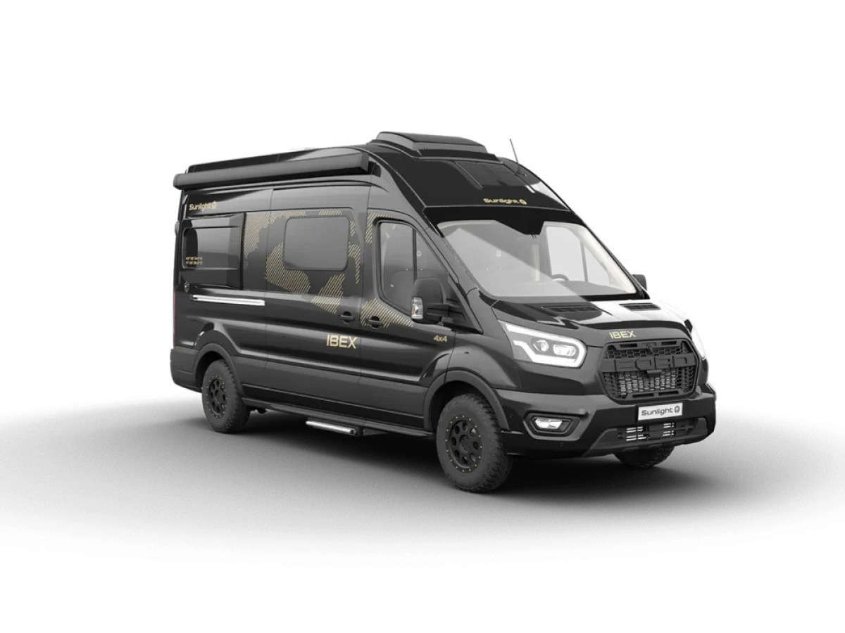 Sunlight Ibex 604D (VW) Deep Black Pearl dragkrok,diselpanna, bild 1 av 2