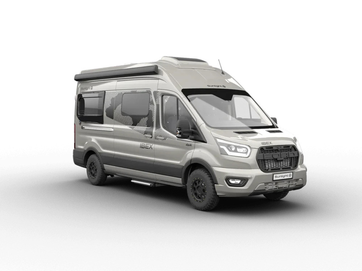 Sunlight Ibex 604D (VW) Light Grey dragkrok,diselpanna, bild 1 av 2