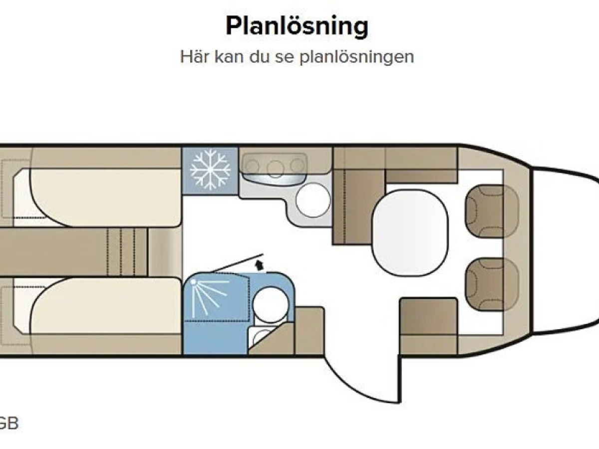 Kabe Travel Master Classic 740 LGB *Långbädd*, bild 16 av 18