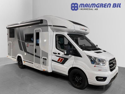 CHALLENGER 287GA Graphite Edition 165hk AUTOMAT Långbäddar 5-Sits DRAGKROK
