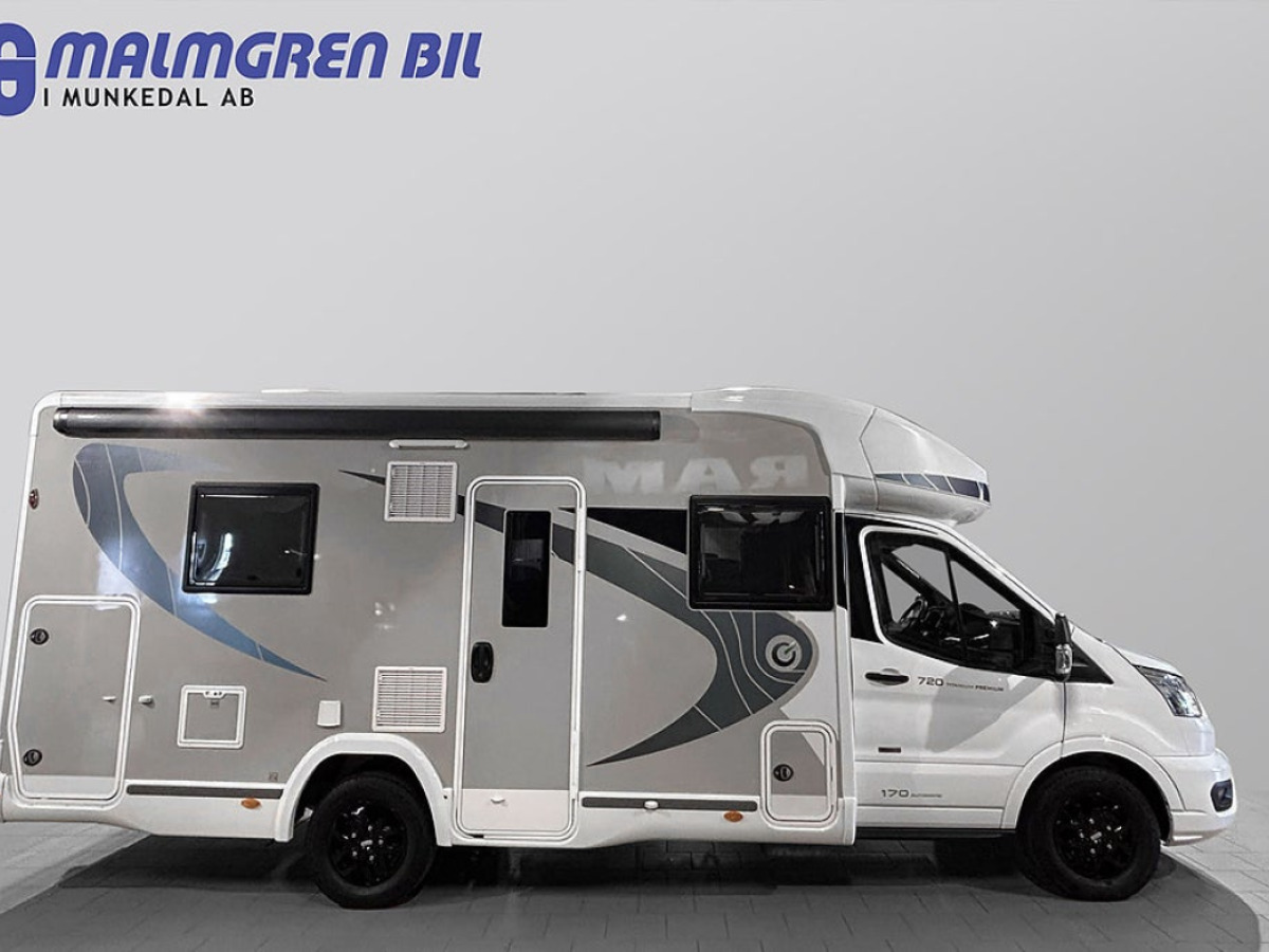 Chausson 720 170HK AUTOMAT 3500KG 6-BÄDDAR 5-Sits AC SOLCELL CYKELSTÄLL, bild 2 av 50