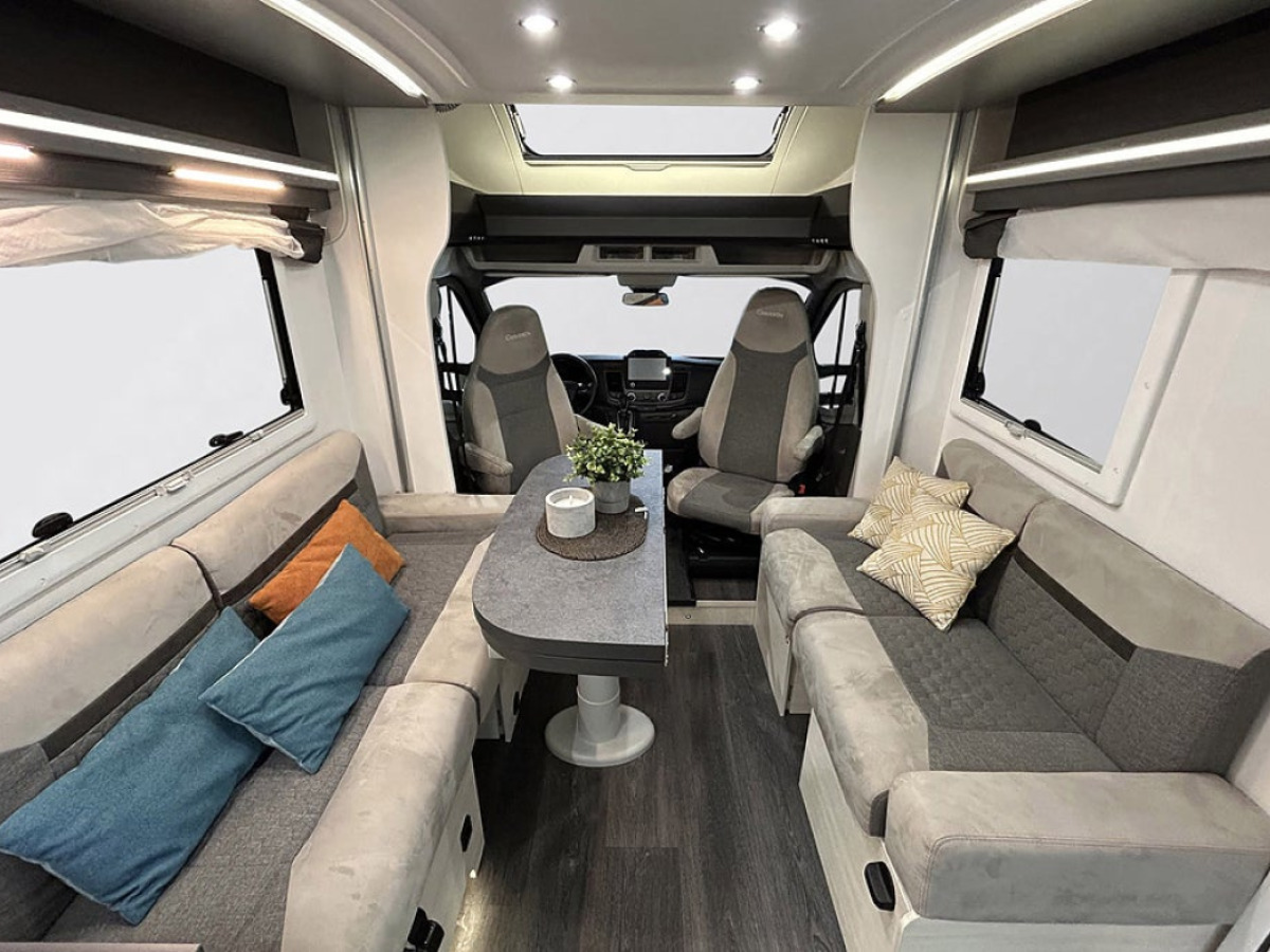 Chausson 720 170HK AUTOMAT 3500KG 6-BÄDDAR 5-Sits AC SOLCELL CYKELSTÄLL, bild 7 av 50