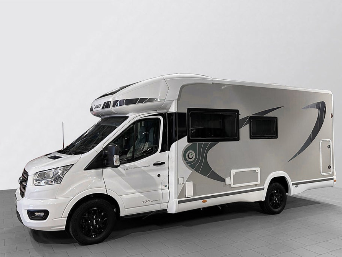 Chausson 720 170HK AUTOMAT 3500KG 6-BÄDDAR 5-Sits AC SOLCELL CYKELSTÄLL, bild 49 av 50