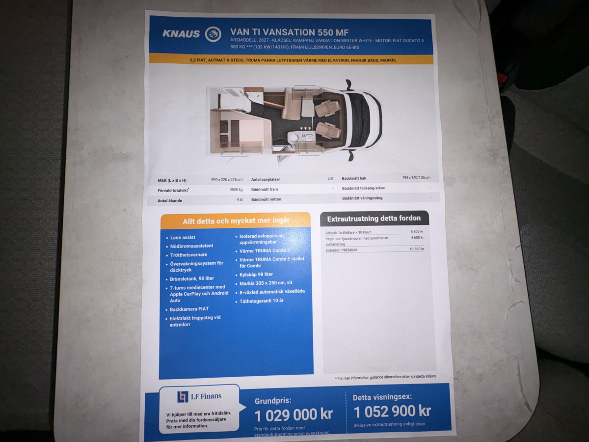 Knaus VAN TI VANSATION 550 MF, bild 14 av 16